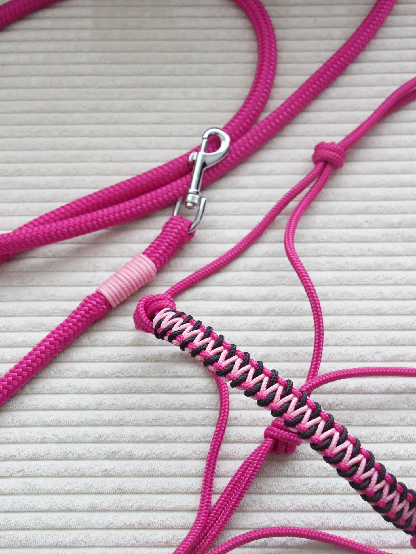 Ensemble Licol/Longe rose fuchsia/rose pastel