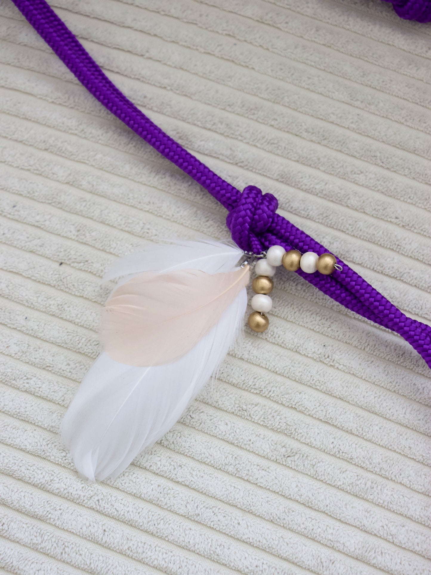 Bijou de licol plumes/ perles