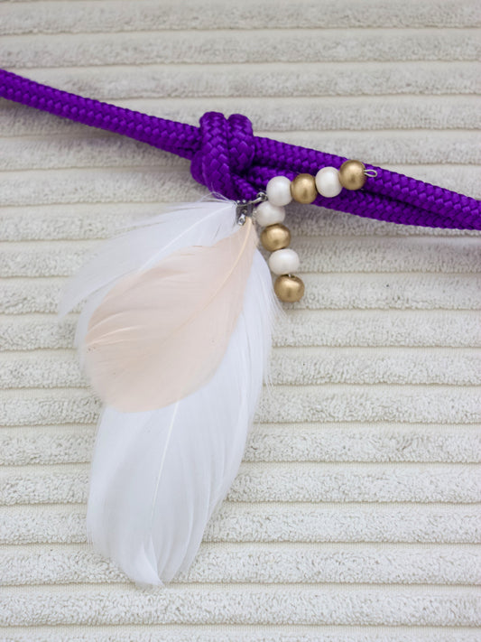 Bijou de licol plumes/ perles