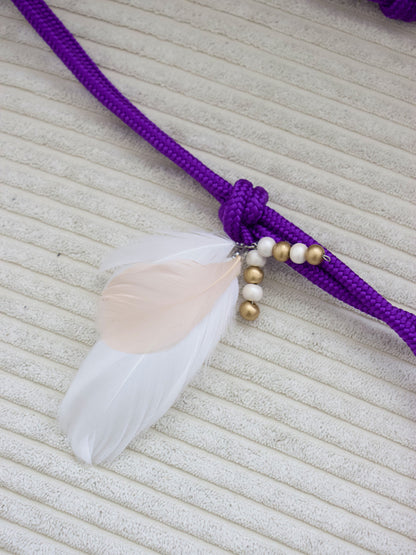 Bijou de licol plumes/ perles